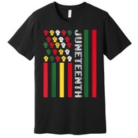 Juneteenth Black History Flag African American Since 1865 Premium T-Shirt