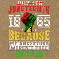 Juneteenth Black History Pride African American Freedom Cotton Canvas Backpack