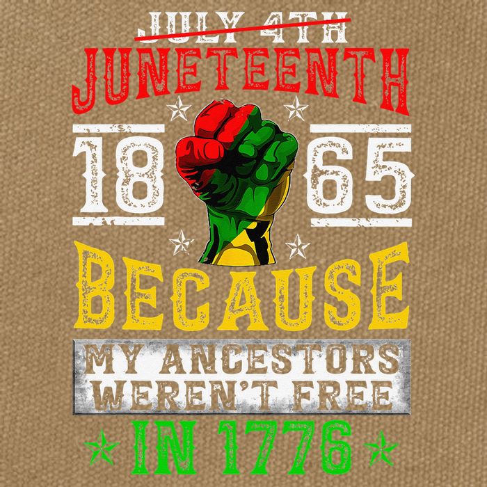 Juneteenth Black History Pride African American Freedom Cotton Canvas Backpack