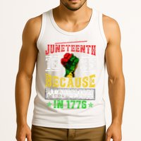 Juneteenth Black History Pride African American Freedom Tank Top