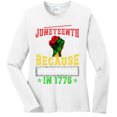 Juneteenth Black History Pride African American Freedom Ladies Long Sleeve Shirt