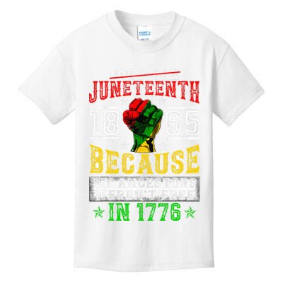 Juneteenth Black History Pride African American Freedom Kids T-Shirt