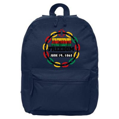 Juneteenth Black History Toddlers Boy Girl 16 in Basic Backpack