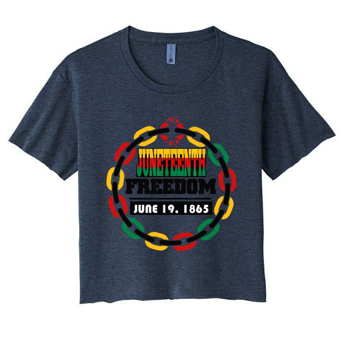 Juneteenth Black History Toddlers Boy Girl Women's Crop Top Tee