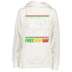 Juneteenth Black History Freedom African American Melanin Womens Funnel Neck Pullover Hood