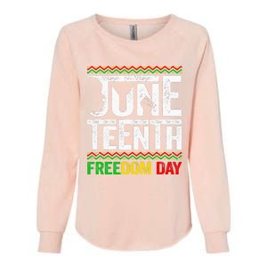 Juneteenth Black History Freedom African American Melanin Womens California Wash Sweatshirt