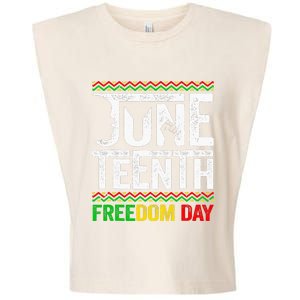 Juneteenth Black History Freedom African American Melanin Garment-Dyed Women's Muscle Tee