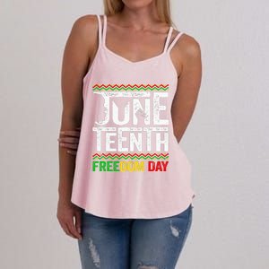 Juneteenth Black History Freedom African American Melanin Women's Strappy Tank