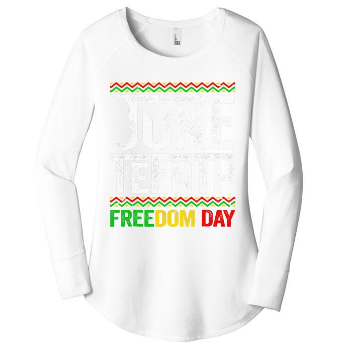 Juneteenth Black History Freedom African American Melanin Women's Perfect Tri Tunic Long Sleeve Shirt