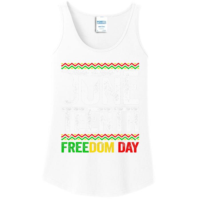 Juneteenth Black History Freedom African American Melanin Ladies Essential Tank