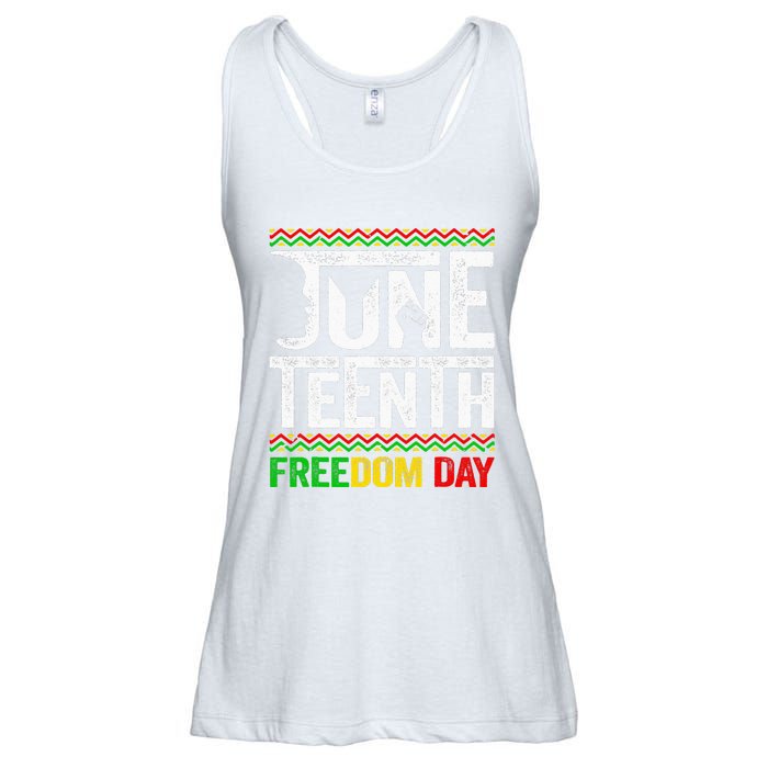 Juneteenth Black History Freedom African American Melanin Ladies Essential Flowy Tank