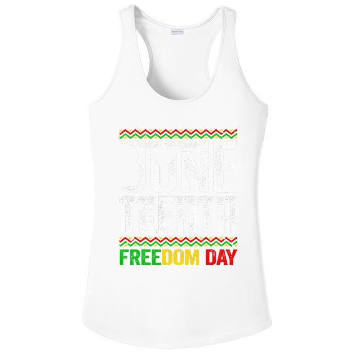 Juneteenth Black History Freedom African American Melanin Ladies PosiCharge Competitor Racerback Tank