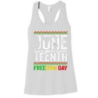 Juneteenth Black History Freedom African American Melanin Women's Racerback Tank