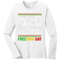 Juneteenth Black History Freedom African American Melanin Ladies Long Sleeve Shirt