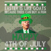 Joe Biden Happy 4th Of July Confused St Patricks Day Funny Legacy Tie Dye Trucker Hat