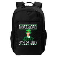 Joe Biden Happy 4th Of July Confused St Patricks Day Funny Backpack