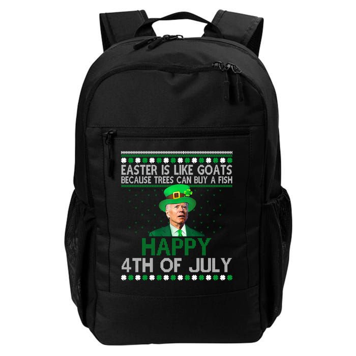 Joe Biden Happy 4th Of July Confused St Patricks Day Funny Backpack