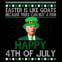 Joe Biden Happy 4th Of July Confused St Patricks Day Funny Sustainable Beanie