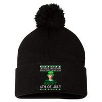 Joe Biden Happy 4th Of July Confused St Patricks Day Funny Pom Pom 12in Knit Beanie