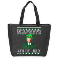 Joe Biden Happy 4th Of July Confused St Patricks Day Funny Zip Tote Bag