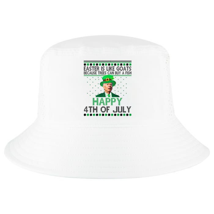 Joe Biden Happy 4th Of July Confused St Patricks Day Funny Cool Comfort Performance Bucket Hat