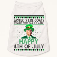 Joe Biden Happy 4th Of July Confused St Patricks Day Funny Doggie Tank