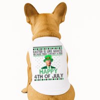 Joe Biden Happy 4th Of July Confused St Patricks Day Funny Doggie Tank