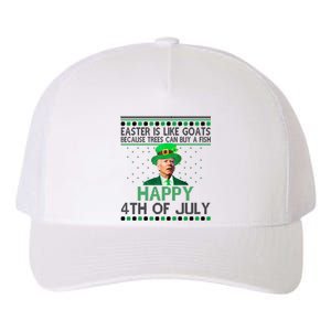 Joe Biden Happy 4th Of July Confused St Patricks Day Funny Yupoong Adult 5-Panel Trucker Hat