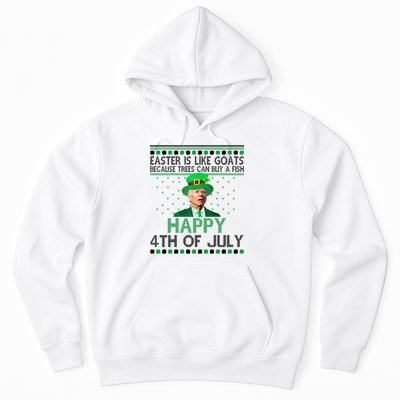 Joe Biden Happy 4th Of July Confused St Patricks Day Funny Hoodie