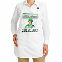 Joe Biden Happy 4th Of July Confused St Patricks Day Funny Apron