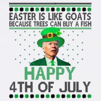 Joe Biden Happy 4th Of July Confused St Patricks Day Funny Apron
