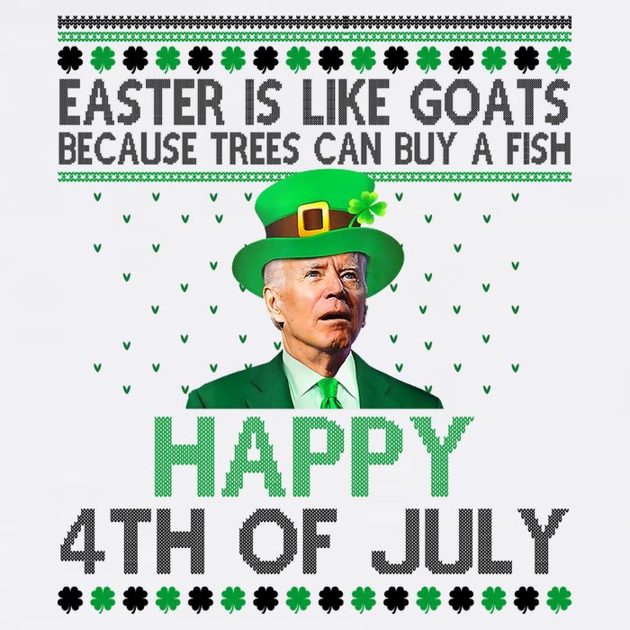 Joe Biden Happy 4th Of July Confused St Patricks Day Funny Apron