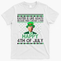Joe Biden Happy 4th Of July Confused St Patricks Day Funny T-Shirt