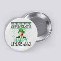 Joe Biden Happy 4th Of July Confused St Patricks Day Funny Button