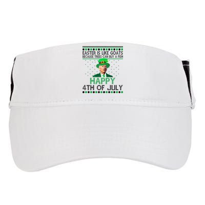 Joe Biden Happy 4th Of July Confused St Patricks Day Funny Adult Drive Performance Visor