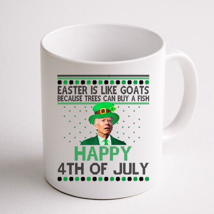 Joe Biden Happy 4th Of July Confused St Patricks Day Funny Mug
