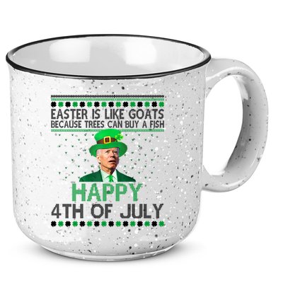 Joe Biden Happy 4th Of July Confused St Patricks Day Funny 15oz Campfire Ceramic Mug