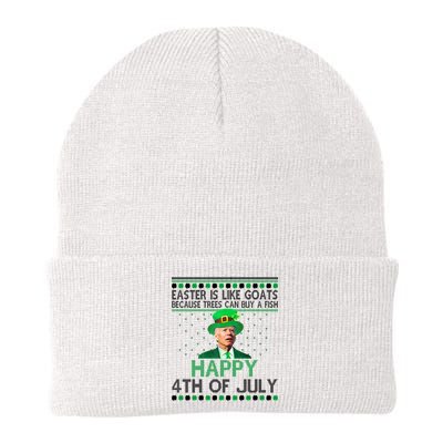 Joe Biden Happy 4th Of July Confused St Patricks Day Funny Beanie