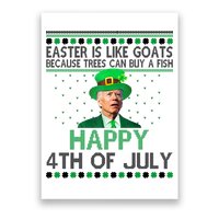 Joe Biden Happy 4th Of July Confused St Patricks Day Funny Poster