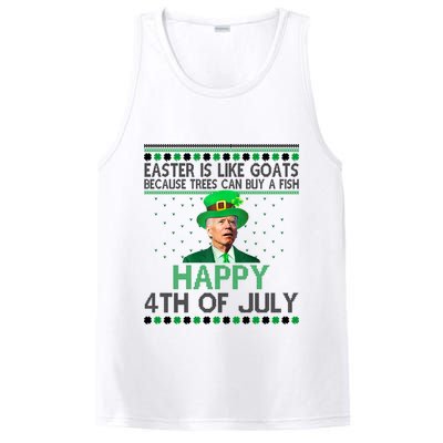 Joe Biden Happy 4th Of July Confused St Patricks Day Funny PosiCharge Competitor Tank