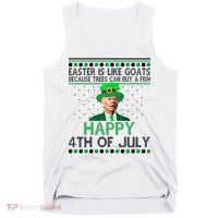 Joe Biden Happy 4th Of July Confused St Patricks Day Funny Tank Top