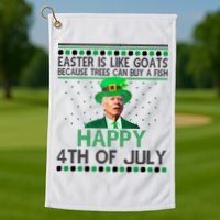Joe Biden Happy 4th Of July Confused St Patricks Day Funny Golf Towel