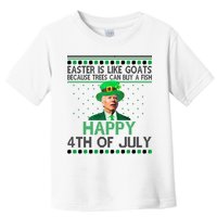 Joe Biden Happy 4th Of July Confused St Patricks Day Funny Toddler T-Shirt