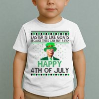 Joe Biden Happy 4th Of July Confused St Patricks Day Funny Toddler T-Shirt