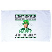 Joe Biden Happy 4th Of July Confused St Patricks Day Funny Microfiber Hand Towel