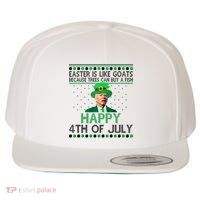 Joe Biden Happy 4th Of July Confused St Patricks Day Funny Wool Snapback Cap