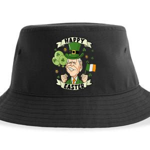 Joe Biden Happy Easter Confused Funny St Patrick's Day Sustainable Bucket Hat