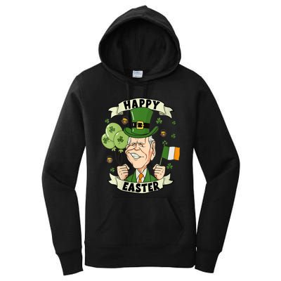 Joe Biden Happy Easter Confused Funny St Patrick's Day Women's Pullover Hoodie