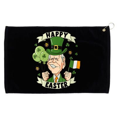 Joe Biden Happy Easter Confused Funny St Patrick's Day Grommeted Golf Towel