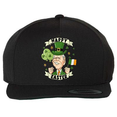 Joe Biden Happy Easter Confused Funny St Patrick's Day Wool Snapback Cap